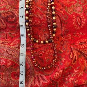 Set of stunning crystal and pearl necklaces.